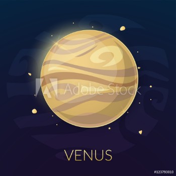 Picture of The planet Venus vector illustration
